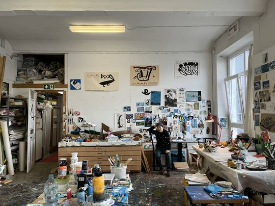 독일 작업실의 노은님. [사진 노은님 아카이브]