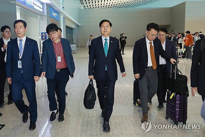 방미길에 오르는 구윤철 부총리 겸 기획재정부 장관 [사진제공=연합뉴스]