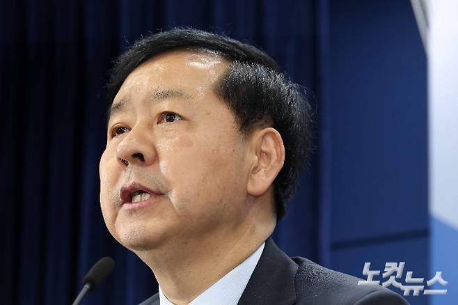 구윤철 경제부총리 겸 기획재정부 장관이 15일 정부서울청사에서 주택시장 안정화 대책을 발표하고 있다. 박종민 기자