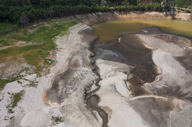 바닥이 드러났던 강원 강릉 오봉저수지. 클립아트코리아