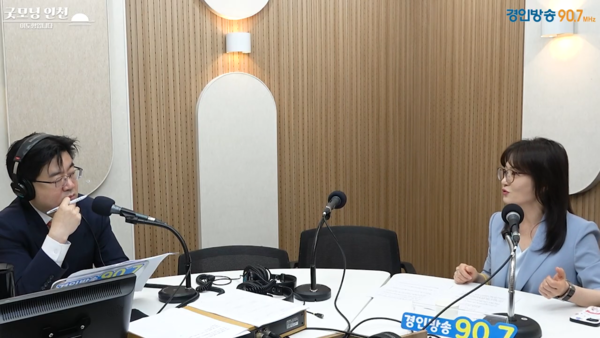 이도형 앵커,&nbsp;문희정 국제정치평론가 [경인방송DB]