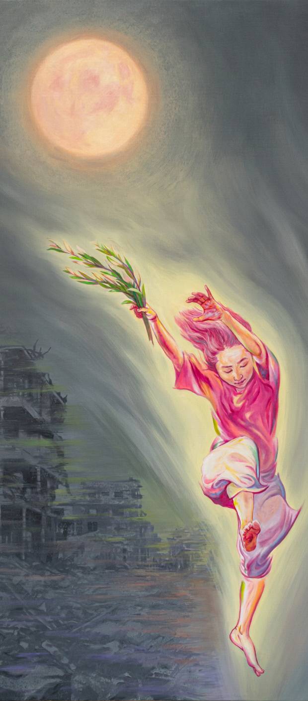 김화순 ‘달빛 담은 나뭇잎과 함께’