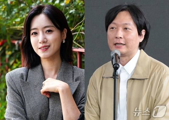 티아라 멤버 겸 배우 함은정(왼쪽), 김병우 감독 ⓒ 뉴스1 DB