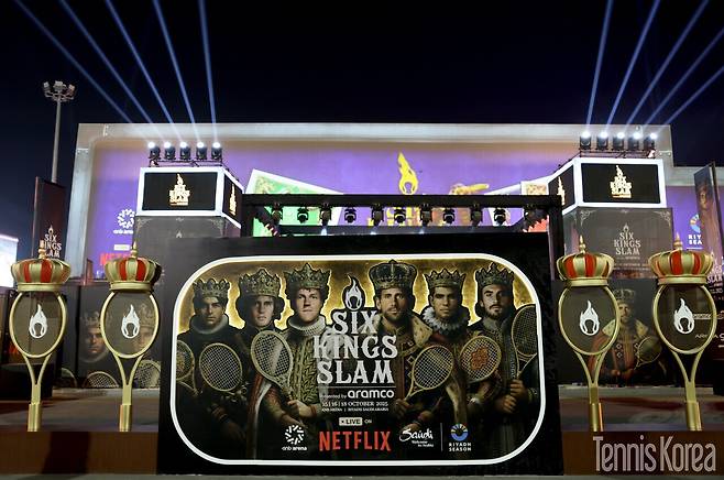 사우디아라비아에서 개막한 식스 킹스 슬램 대회장 입구(사진 GettyimagesKorea)