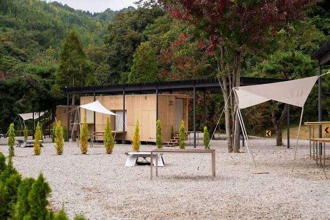 오는 31일부터 일반에 공개되는 '스노우피크 에버랜드 캠프필드'. 삼성물산