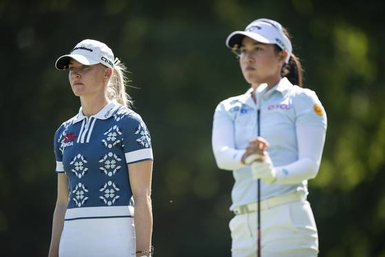 세계랭킹 1위 지노 티띠꾼(오른쪽)과 5위 찰리 헐은 BMW 챔피언십에 참가하지 않았다. AP=연합뉴스