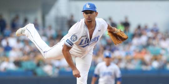 역투하는 삼성 가라비토. 사진[연합뉴스]