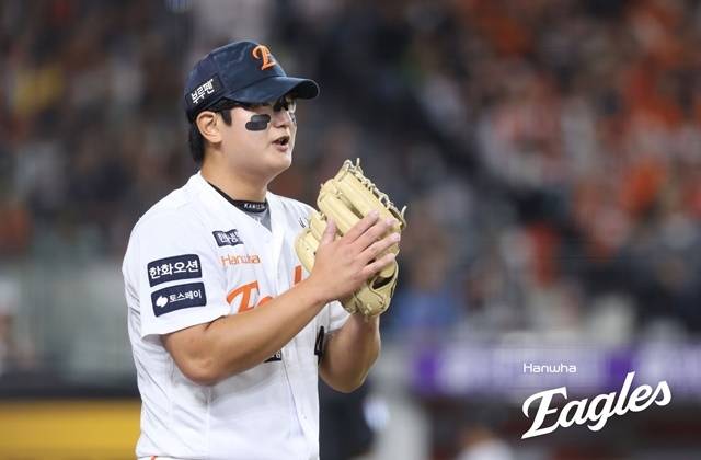 올해 한화의 마무리 투수로 활약한 김서현. 사진=한화 제공