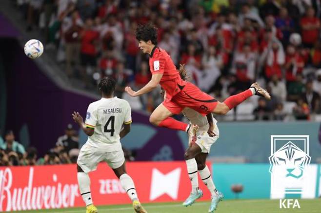 2022 카타르 월드컵 가나전. 대한축구협회 제공