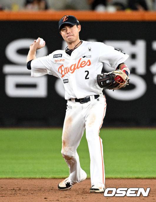 [OSEN=이대선 기자] 한화 심우준 2025.08.19 /sunday@osen.co.kr