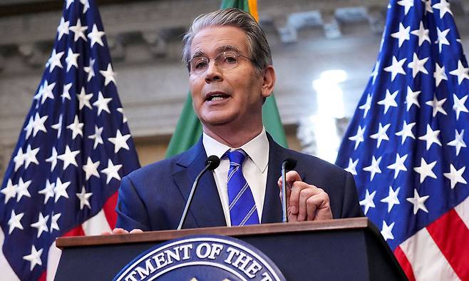 스콧 베선트 미 재무장관. 로이터연합뉴스