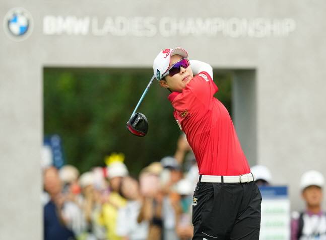 김효주가 드라이버 티샷을 날리고 있다. /사진=LPGA 투어 제공