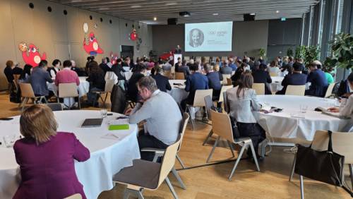 ◇지난해 11월12일 스위스 로잔에서 열린 2024년 세계올림픽도시연맹 총회 모습. 당시 평창군은