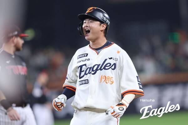 대타 이도윤의 역전 적시타. (사진=한화 이글스)