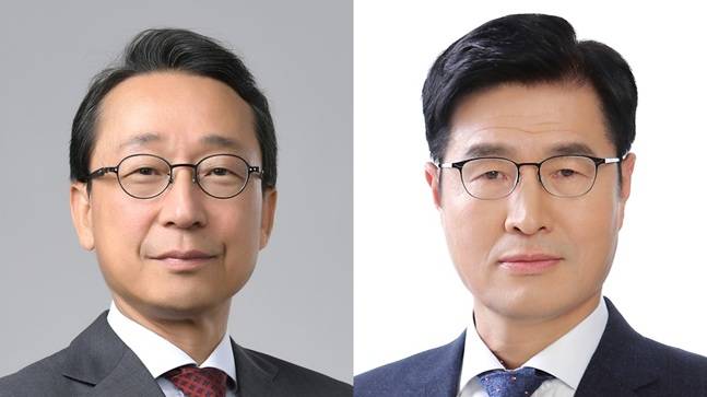 조영철 HD현대사이트솔루션 신임 부회장(왼쪽), 이상균 HD현대중공업 신임 부회장(오른쪽)./사진=HD현대