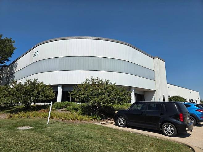 미국 시카고 외곽 산업단지에 위치한 에브테라 시카고 허브 전경. ⓒ데일리안 정진주 기자