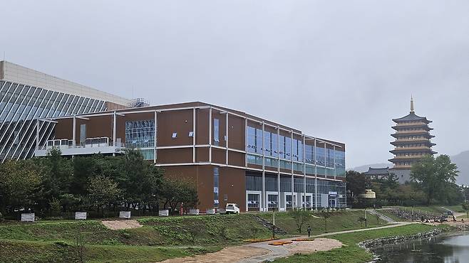 경주화백컨벤션센터 옆에 설치된 국제미디어센터. 고은결 기자