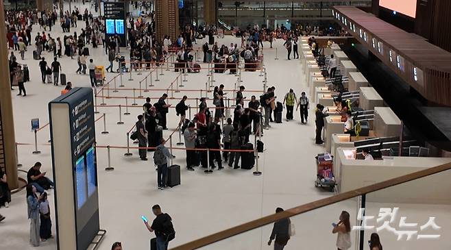 16일 오후(현지시각) 캄보디아 프놈펜 인근 테초 공항의 모습. 남성경 크리에이터