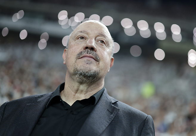 지난달 서울월드컵경기장에 실드 유나이티드 감독으로 등장한 베니테스 감독. FA포토