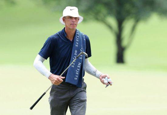 스코티 셰블러의 캐디 테드 스콧은 PGA 투어에서 최고의 도우미로 평가받고 있다. AFP연합뉴스