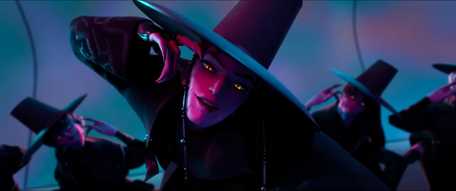 A scene from the Netflix K-pop animation "K-pop Demon Hunters." (Netflix)