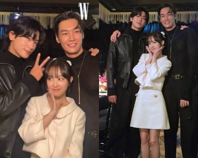 W Korea가 게시한 사진(왼), 박형식이 게시한 사진. 사진|W Korea, 박형식 SNS