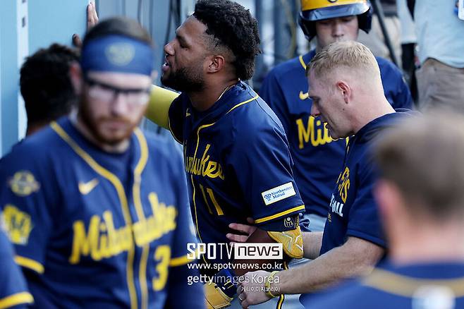 ▲ 햄스트링 통증을 호소하는 잭슨 추리오.