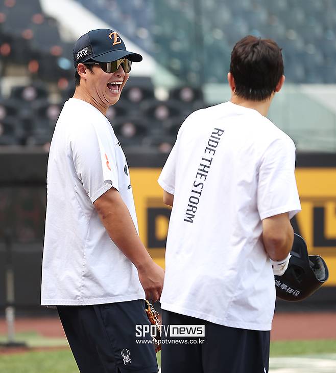 ▲ 노시환 손아섭 ⓒ곽혜미 기자