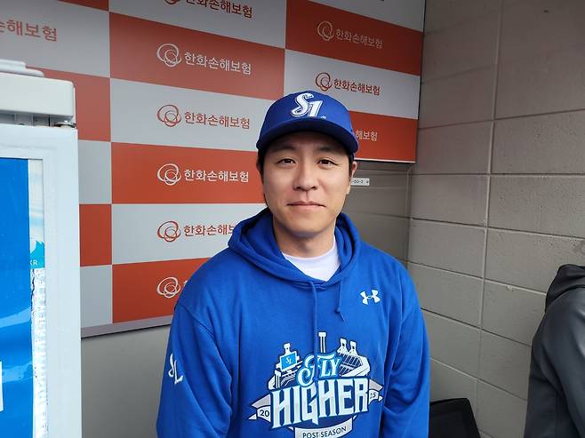 삼성 강민호 [촬영= 유지호 기자]