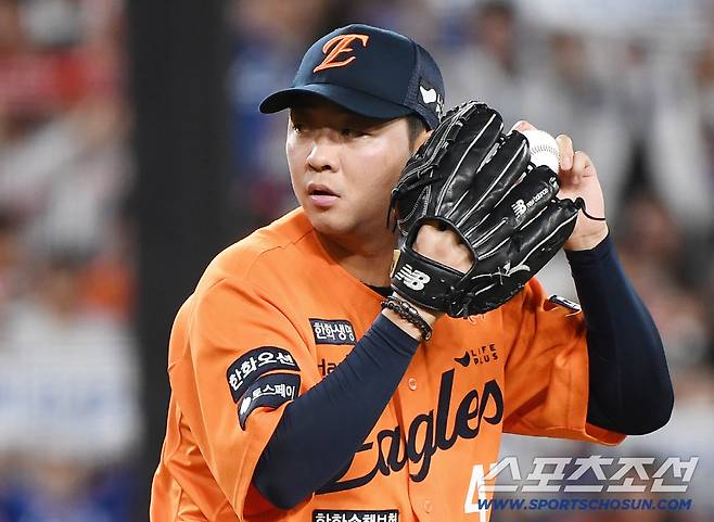 29일 대전 한화생명볼파크에서 열린 삼성-한화전. 7회말 등판한 김범수가 투구하고 있다. 대전=정재근 기자 cjg@sportschosun.com/2025.8.29/