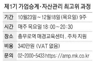 제1기 가업승계·자산관리 최고경영자 과정