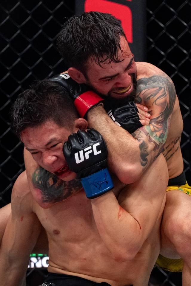 UFC 랭커의 벽은 높았다. ‘전사’ 박현성의 도전은 이번에도 패배로 끝났다. 사진=AP=연합뉴스