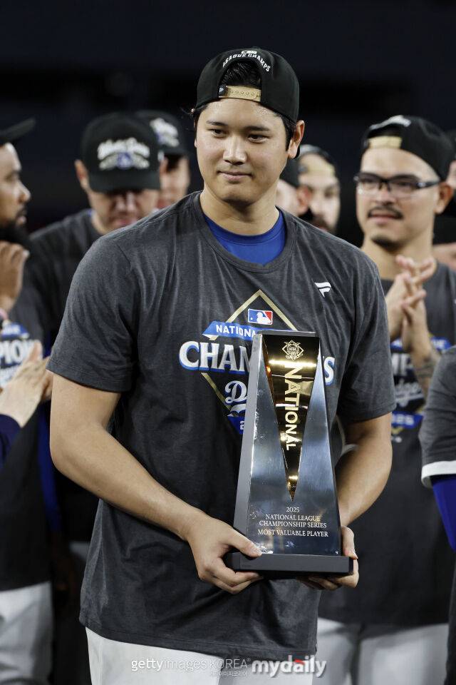 2025 내셔널리그 챔피언십시리즈(NLCS) MVP로 선정된 LA 다저스 오타니 쇼헤이./게티이미지코리아