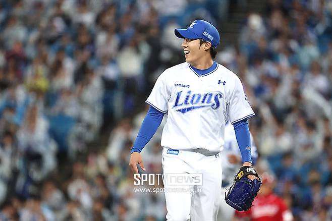 ▲ 삼성도 직전 등판에서 많은 힘을 쓴 원태인의 상태를 지켜보며 3차전 선발을 결정할 예정이다 ⓒ곽혜미 기자