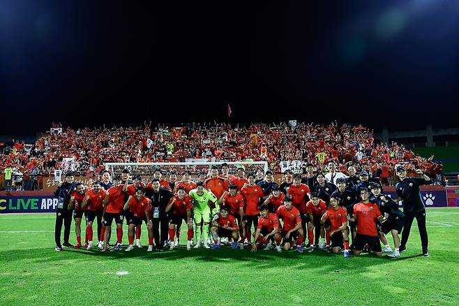 강원FC 선수단. /사진=강원FC