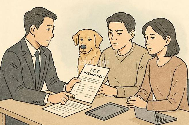국내 펫보험 시장이 단순 상품 출시 단계를 지나 ‘보장’과 ‘서비스’ 차별화를 중심으로 한 새로운 경쟁 국면에 들어섰다.ⓒ데일리안 AI 삽화 이미지