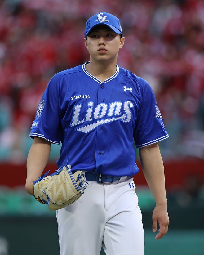 가을야구에 나선 배찬승. 삼성 제공