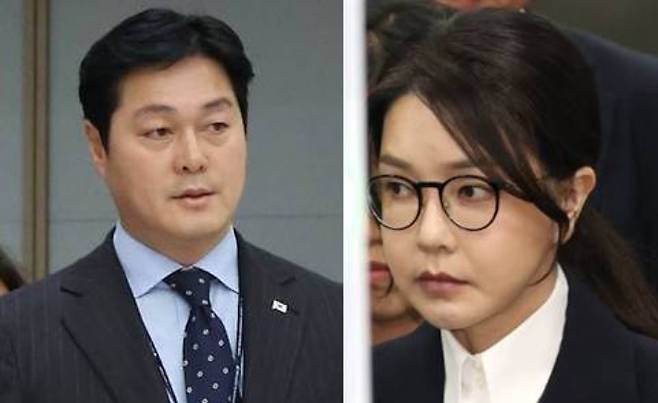 김승희 전 의전비서관의·윤석열 전 대통령 부인 김건희 씨. 연합뉴스·사진공동취재단