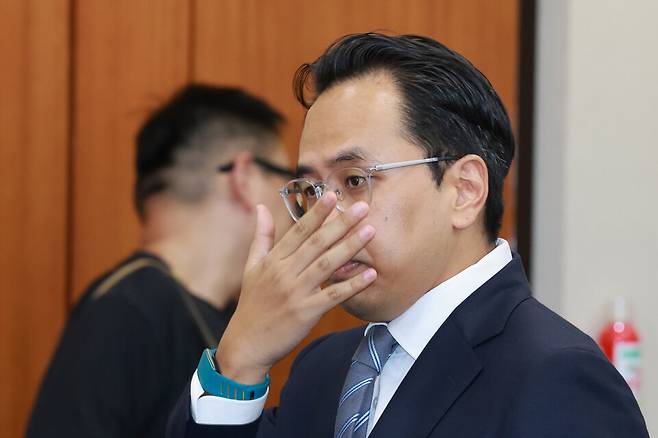 배달의민족 운영사 우아한형제들의 김범석 대표는 지난 14일 국회 정무위원회 국정감사에 출석해 '한그릇 배달' 가격 조작 의혹을 지적받았다. ⓒ연합뉴스