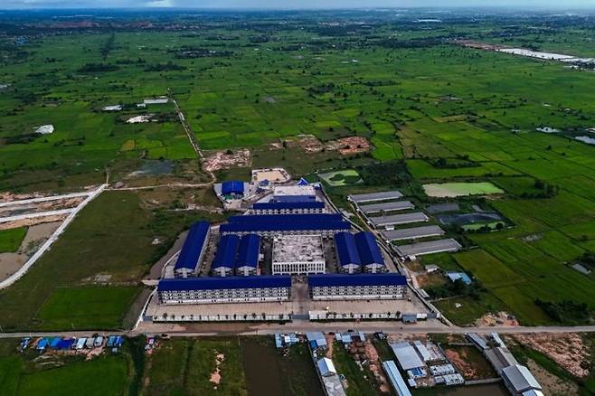 캄보디아 수도 프놈펜 외곽의 범죄단지. 연합뉴스