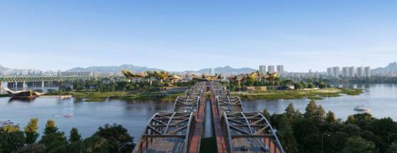 노들 글로벌 예술섬 전경 조감도. [사진 서울시]