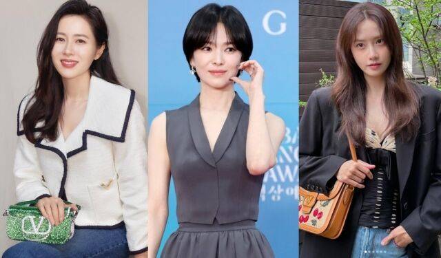 제46회 청룡영화상 여우주연상 후보에 오른 손예진, 송혜교, 임윤아(왼쪽부터). /손예진, 송혜교, 임윤아 소셜미디어