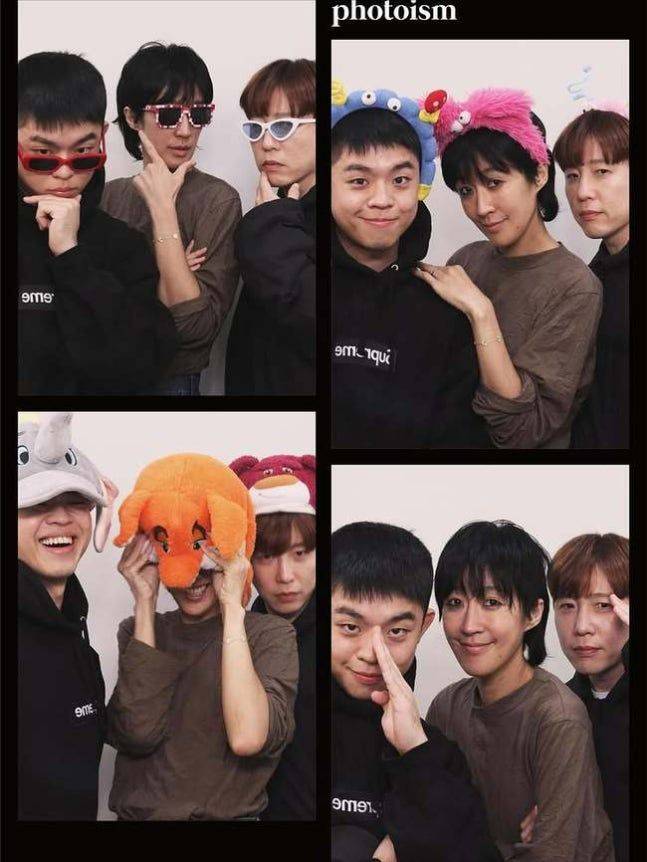 [서울=뉴시스] 홍진경은 20일 자신의 소셜미디어에 "그리의 하루"라는 글과 함께 여러 장의 사진을 올렸다. 사진에는 홍진경과 남창희가 해병대 복무 중 휴가를 나온 그리와 함께 시간을 보내는 모습이 담겼다. (사진=홍진경 인스타그램 캡처) 2025.10.21. photo@newsis.com *재판매 및 DB 금지