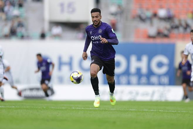 FC안양 모따. /사진=한국프로축구연맹 제공