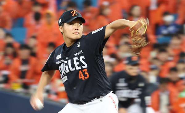 <한화 이글스 정우주 투수>