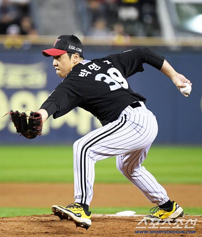 22일 잠실구장에서 열린 LG 트윈스 청백전. LG 박명근이 역투하고 있다. 잠실=박재만 기자 pjm@sportschosun.com/2025.10.22/