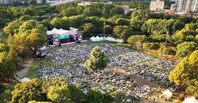 지난달 개최된 '2025 크리에이티브×성수' 중 뮤직성수 행사장 전경. 성동구 제공