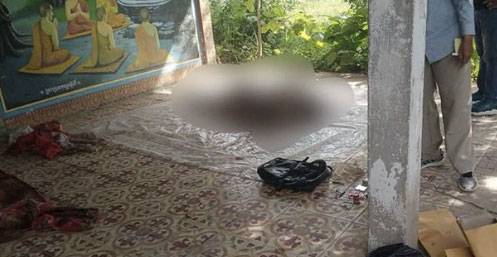 A decaying body believed to be that of a Chinese man in his 40s found near the outskirts of Phnom Penh, Cambodia [SCREEN CAPTURE]