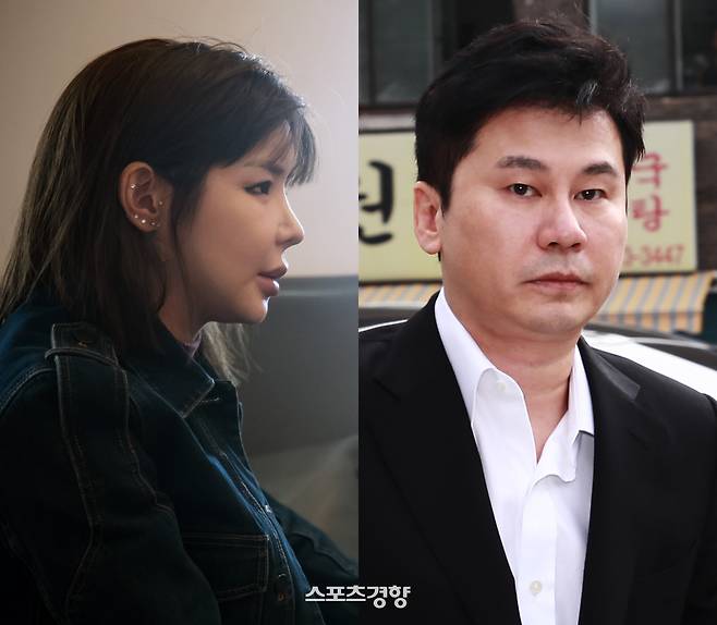가수 박봄(왼쪽)이 양현석 YG엔터테인먼트 총괄 프로듀서를 고소했음을 알렸다. 사진 이선명 기자 57km@kyunghyangcom