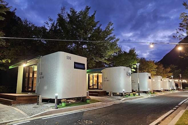 ▲ 청량산 수원캠핑장 전경